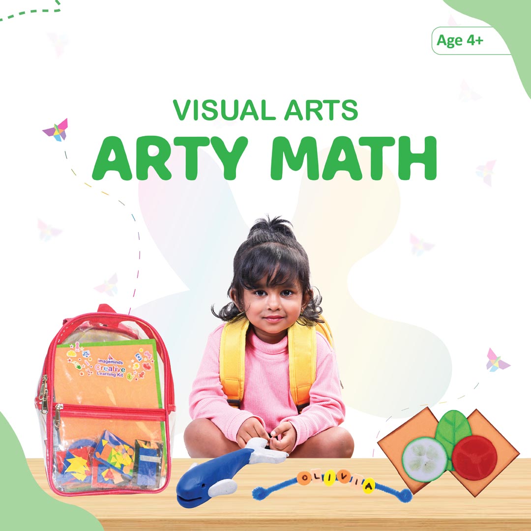 Arty Math – Visual Arts Creative Learning Kit (Age 4+ Yrs) with Video Tutorials & Instruction Manual